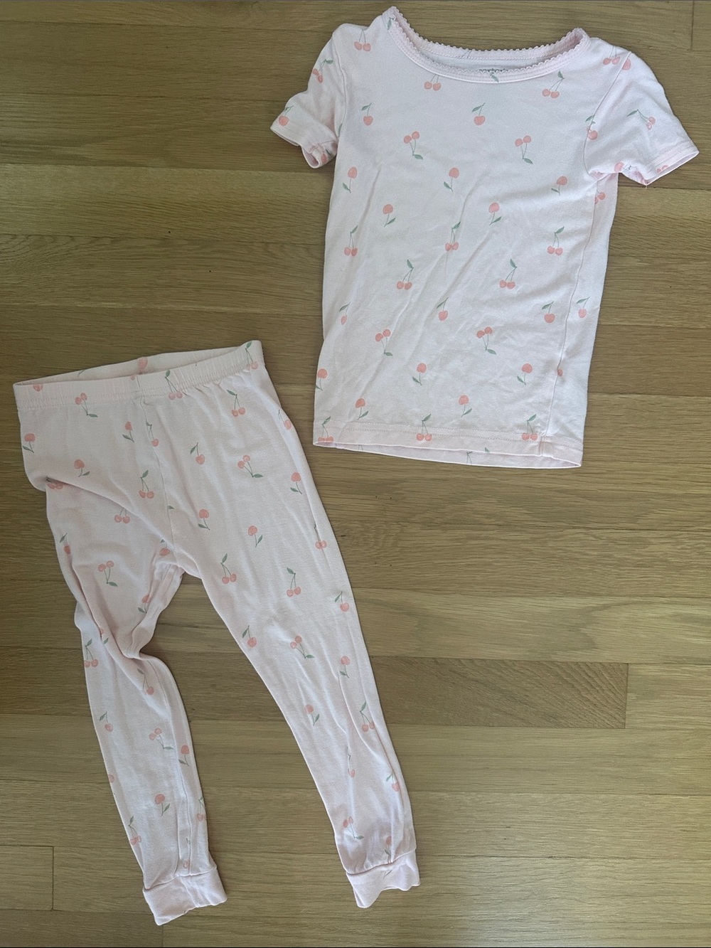Carter's Light Pink Cherry-Print Pajama Set